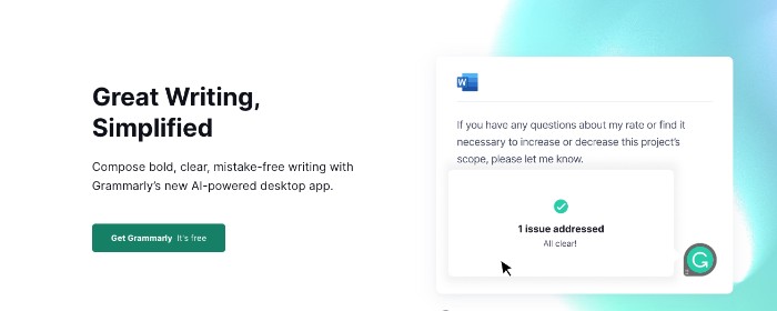 Grammarly AI tool 